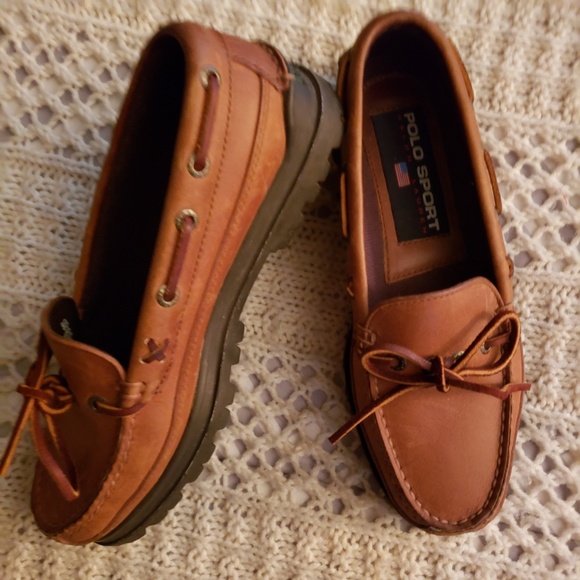 Sport Moccasin Style Leather Loafers 